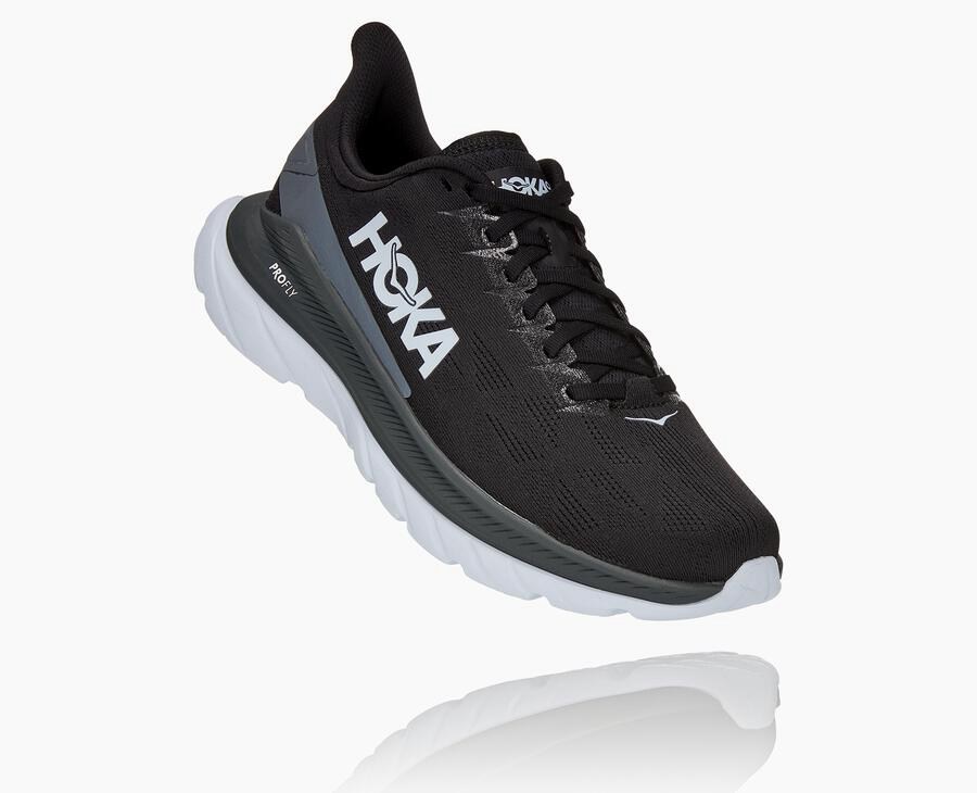 Hoka One One Mach 4 Löparskor Herr - Svarta/Vita - WAIGX-4816